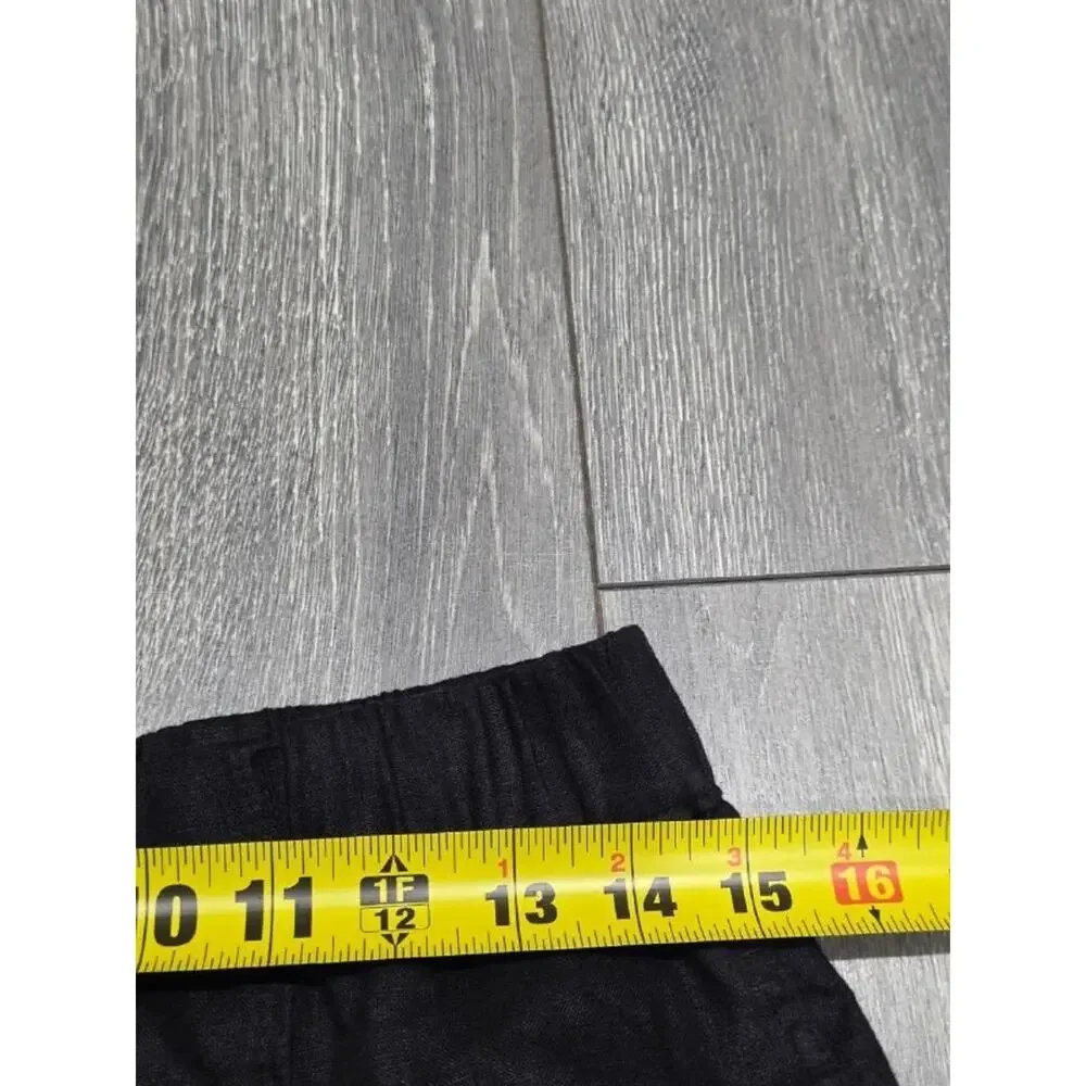 Zara Black Wide Leg Y2K Pants Trousers Small A004316